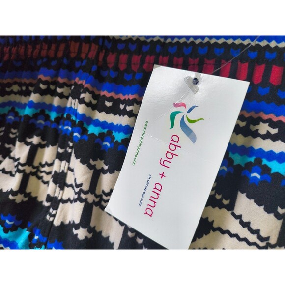 Abby& Anna Super Soft Stretchy Colorful Blue Leggings Plus Size Tall New W/Tags - Picture 3 of 4